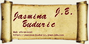 Jasmina Budurić vizit kartica